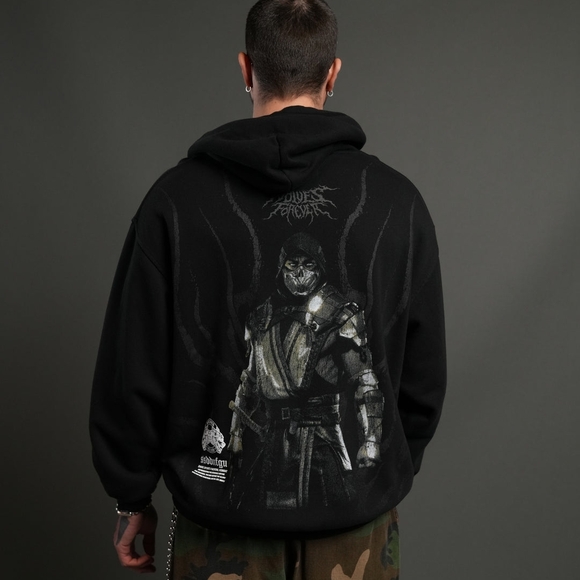 Darc Sport Scorpion "Pierce" Hoodie in Black - Picture 2 of 11